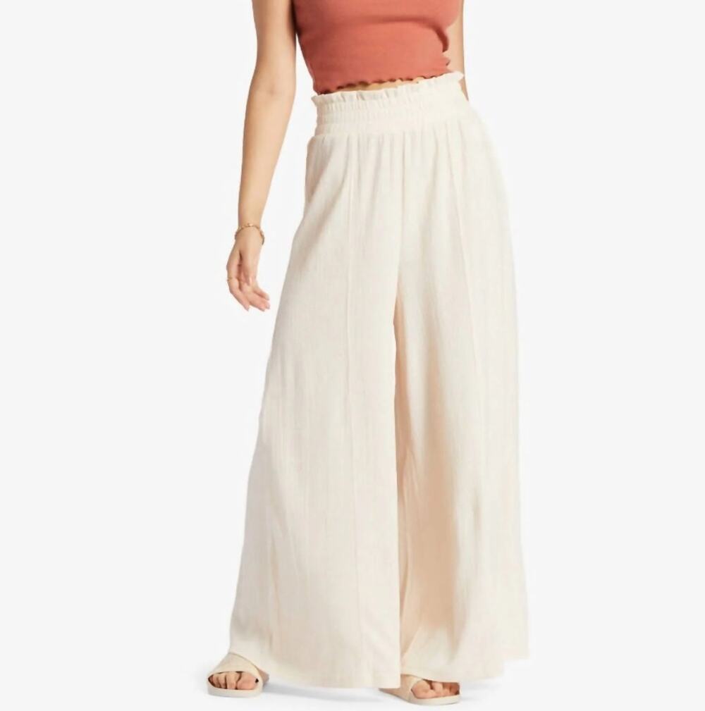 Roxy Jetsetter Gauze Wide Leg Pants Size Medium